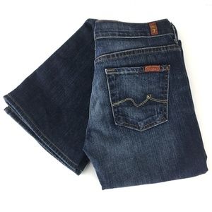 7 For All Mankind Low Rise Bootcut Jeans
